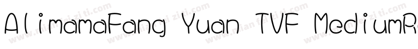 AlimamaFang Yuan TVF MediumRound字体转换